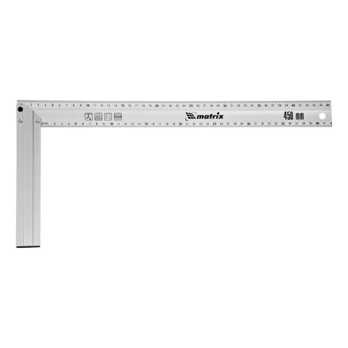 Угольник, 450 мм, алюминиевый, литой Matrix