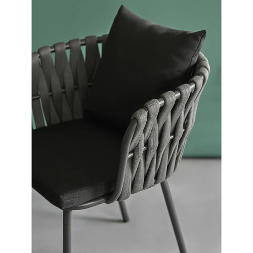 Стул braid, серый/черный