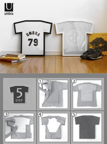 Рамка для футболки t-frame, 50,5х55,5 см, черная