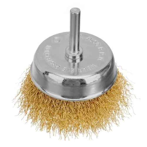 Набор щеток для дрели, 2 шт, 1 плоская, 100 мм, 1 "чашка", 75 мм, со шпильками Matrix