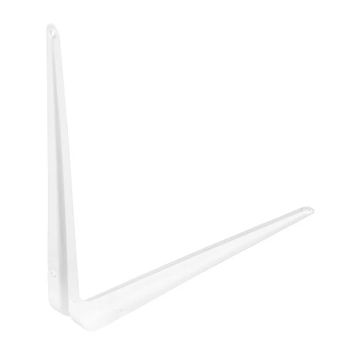 Кронштейн угловой с ребром, 300 х 350 мм, белый Сибртех