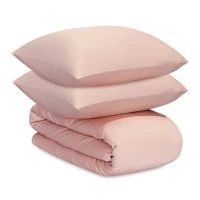 Комплект постельного белья из премиального сатина цвета пыльной розы из коллекции essential, 200х220 см