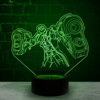3D светильник  Солдат 24 - Овервотч (Overwatch)