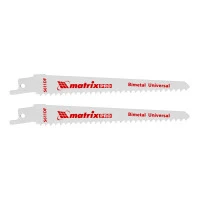 Полотна универсальные для сабельной пилы S611DF 125/4.3 мм, Bimetal, 2 шт, Pro Matrix