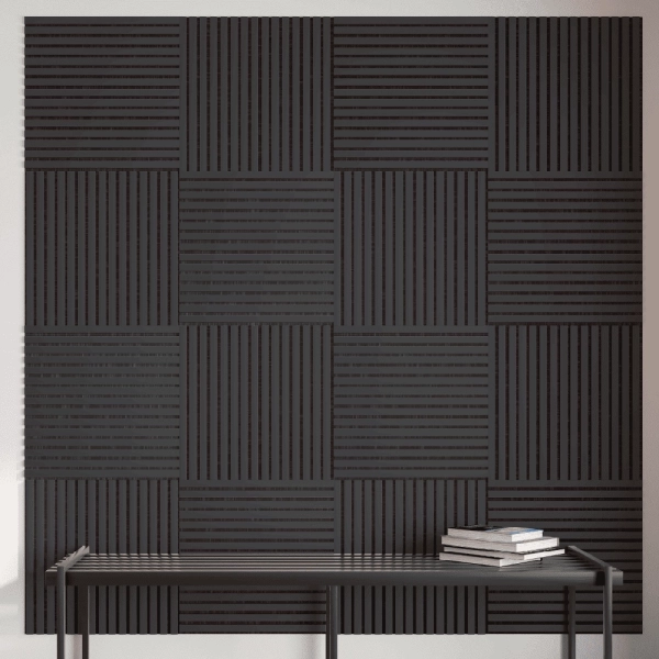 Панель Стеновая Акустическая Stella Comfort De Luxe Black Lead 600х600х9 (уп.1шт.)