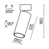 Потолочный светильник Technical C055CL-L12W3K-W-D-W