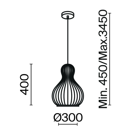 Подвесной светильник Maytoni MOD192PL-01W1