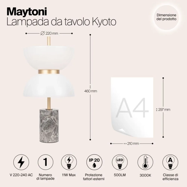 Настольный светильник Maytoni MOD178TL-L11GR3K