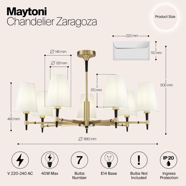 Люстра Maytoni H001CL-07BS