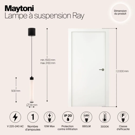 Подвесной светильник Technical P022PL-L10B