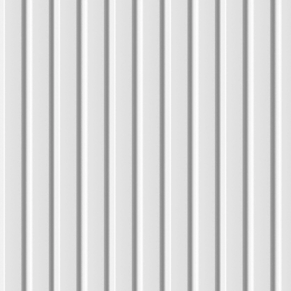 2К Панель Стеновая Реечная МДФ Stella Beats Standart Белый 2700x119x16 (4шт.упак.)