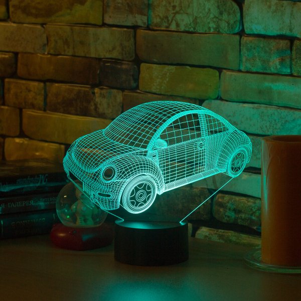 3D светильник  Светильник "Volkswagen Beetle 2010"