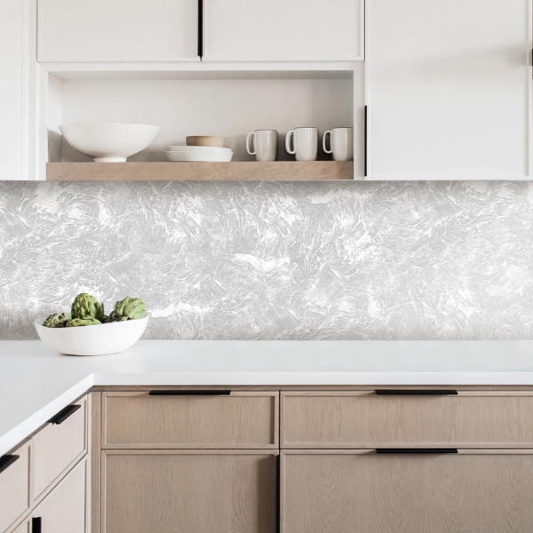 Самоклеющийся кухонный фартук АБС Stella Лацио Бетон 600*3000*1,5мм