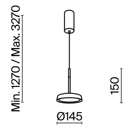 Подвесной светильник Maytoni MOD041PL-L15GB3K