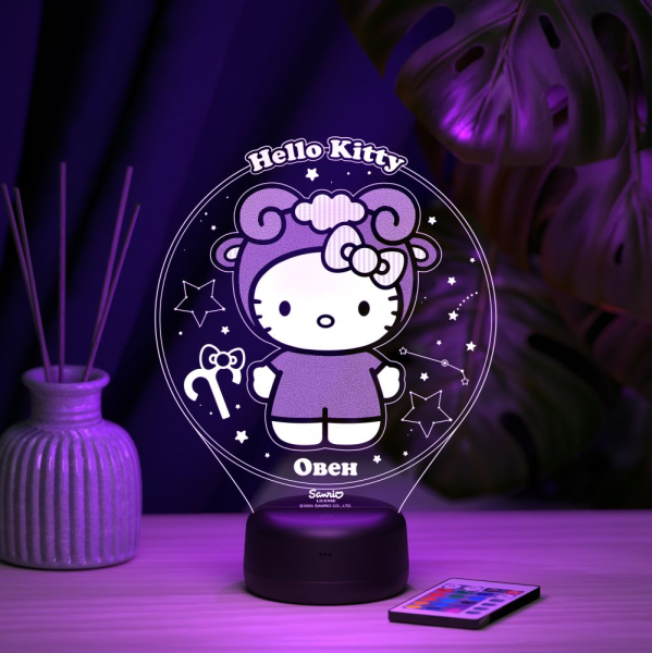 3D светильник  Овен - Hello Kitty