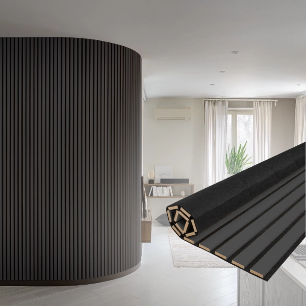 2К Панель Стеновая Акустическая Stella Comfort De Luxe Black Lead 2780х600х9 (уп.1шт.)