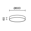 Потолочный светильник Technical C032CL-90W3K-RD-MG