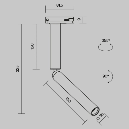 Трековый светильник Technical TR142-1-6W4K-W