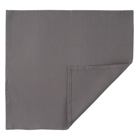 Салфетка сервировочная из хлопка серого цвета из коллекции prairie, 45х45 см