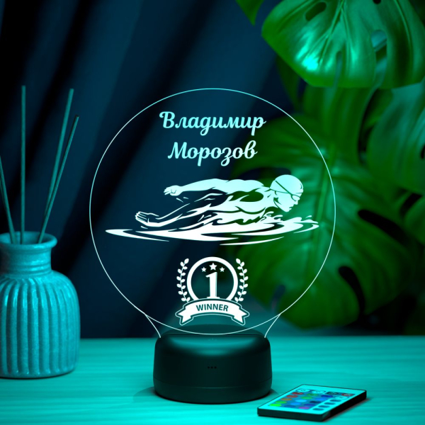 3D светильник  Светильник "Плавание"