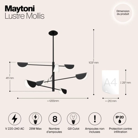 Люстра Maytoni MOD126PL-08B