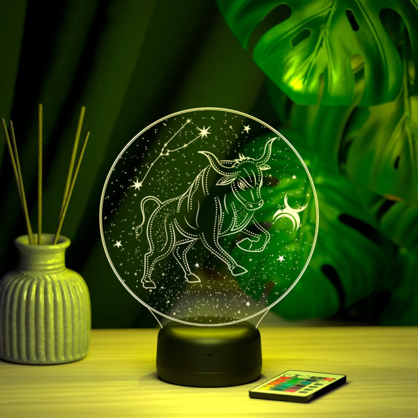 3D светильник  Светильник "Зодиак - Телец"