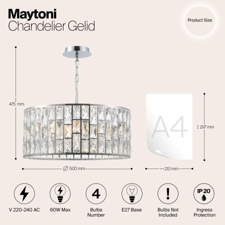 Люстра Maytoni MOD184-PL-04-CH