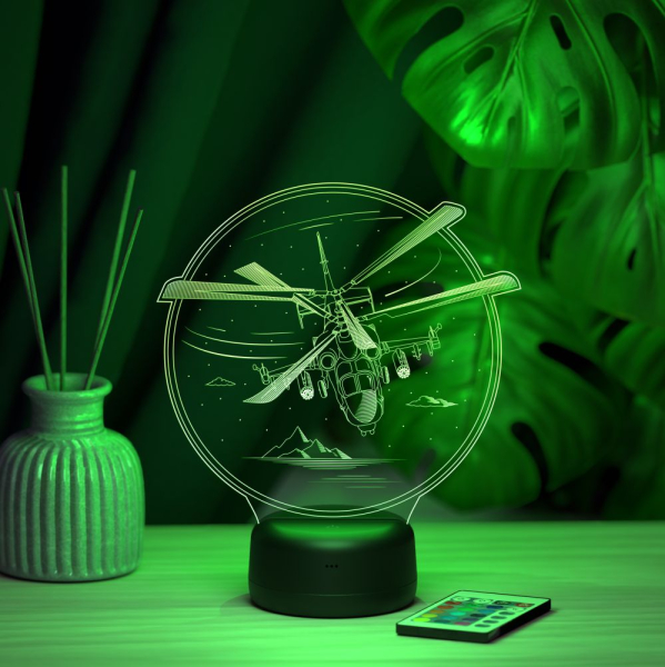 3D светильник  Светильник "Вертолет КА-52 #2"