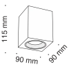 Потолочный светильник Technical C013CL-01B
