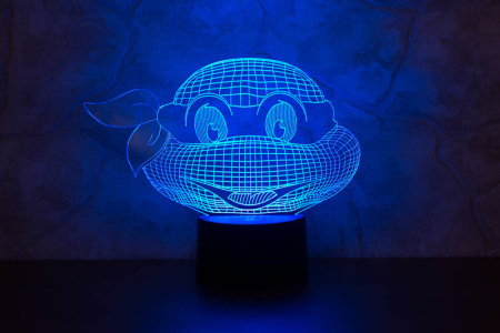 3D светильник  Черепашка-ниндзя