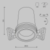 Встраиваемый светильник Technical DL125-L12-3K-TRS-W