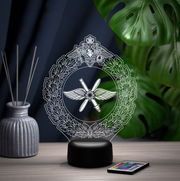 3D светильник  Светильник "Эмблема ВКС"