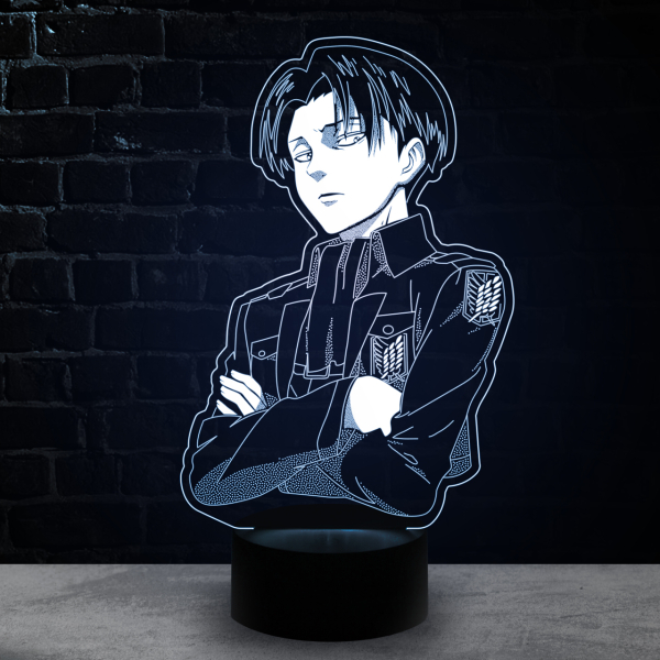 3D светильник  Леви Аккерман (Атака Титанов)