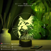 3D светильник  Светильник "Огненный кот"