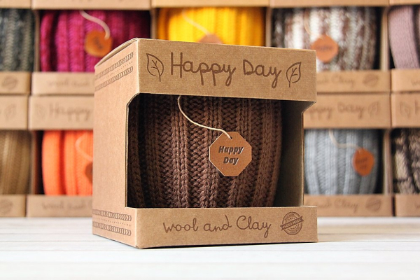 Вязаная кружка "Горячий шоколад"