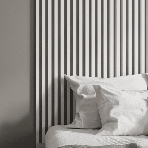 2К Интерьерная рейка МДФ Stella Ривьера Standard Белый 40*30*2700 (уп.4 шт.)