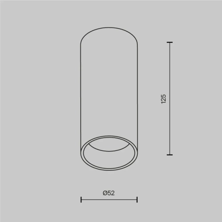 Потолочный светильник Technical C056CL-L12W4K-W-PT