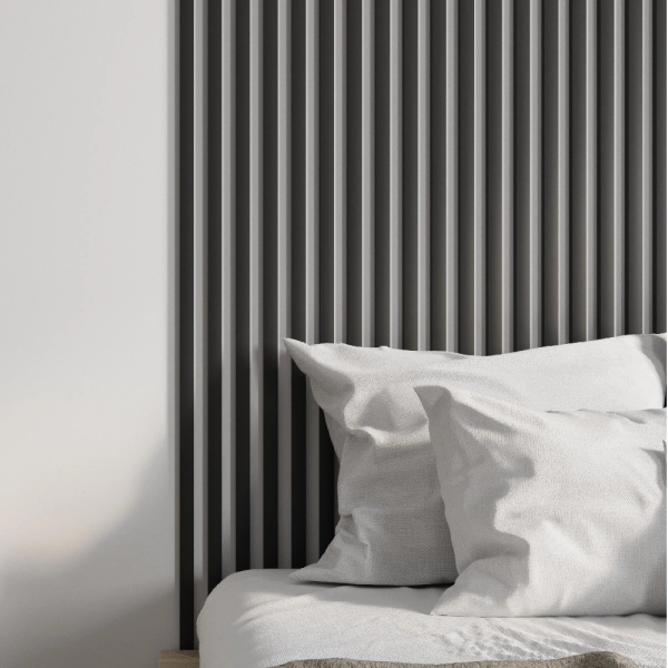 Интерьерная рейка МДФ STELLA Милана Black Edition 20*30*2700 (уп.8 шт.)