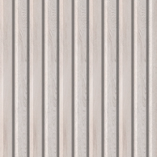 Панель Стеновая Реечная МДФ Stella Beats Light Ясень Айвори 2700x119x16 (4шт.упак.)