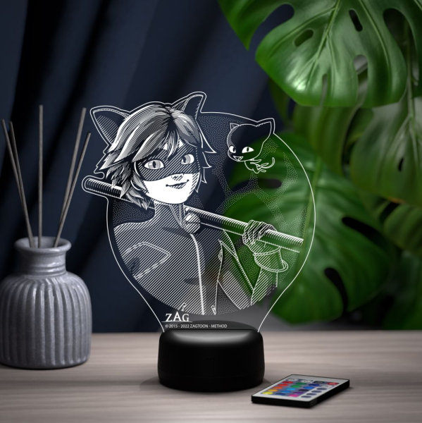 3D светильник  Супер кот