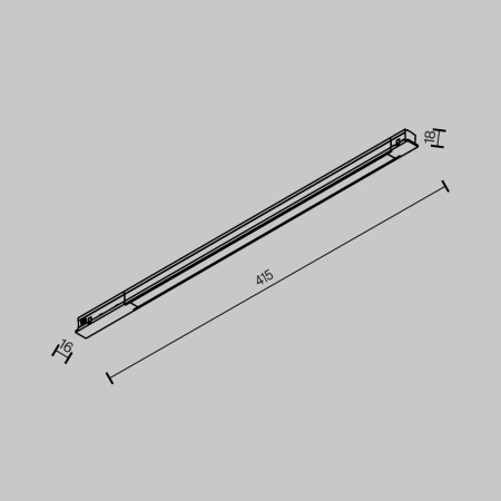 Трековый светильник Technical TR231-2-10W4K-B