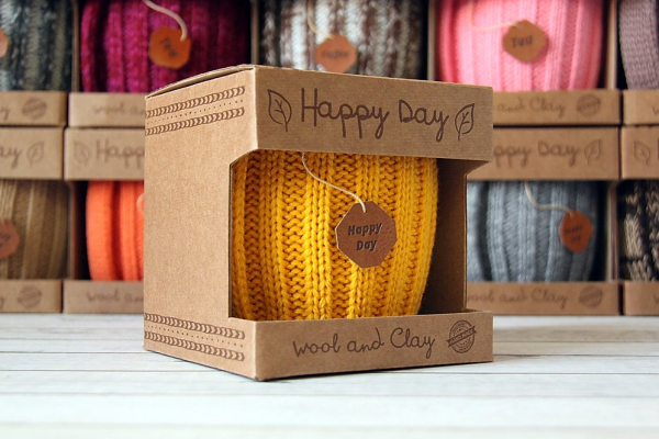 Вязаная кружка "Раф кофе"