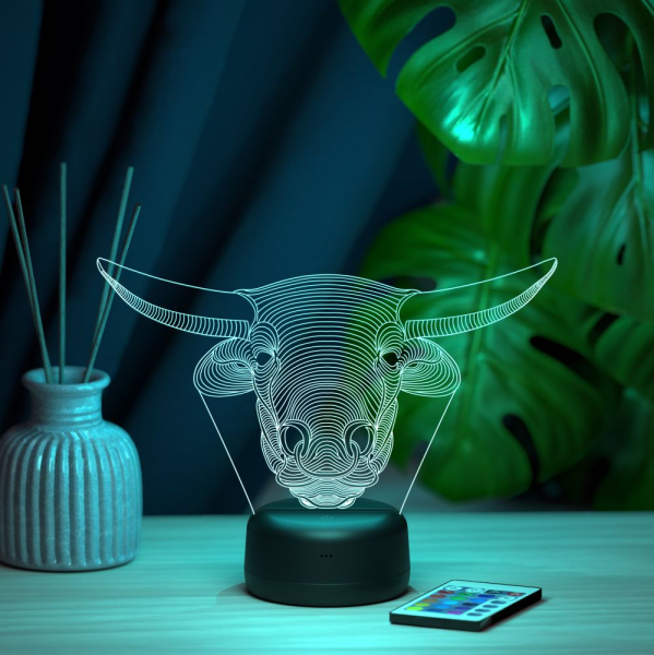 3D светильник  Светильник "Голова Быка"