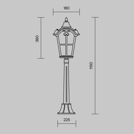 Ландшафтный светильник Outdoor O413FL-01BZ1