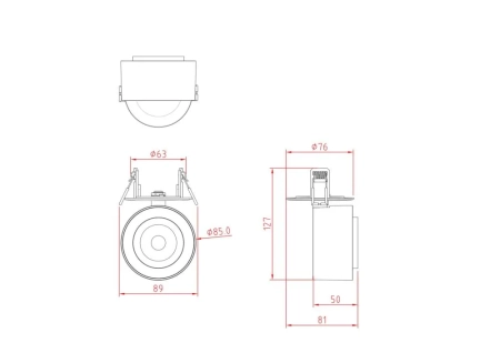 Потолочный светильник Technical C063CL-L12B4K