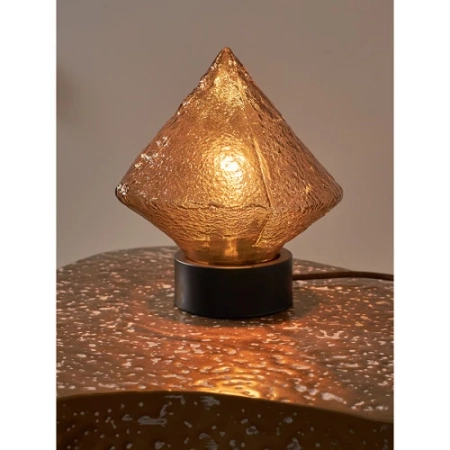 Светильник настольный frozen light, D20х23 см, янтарный