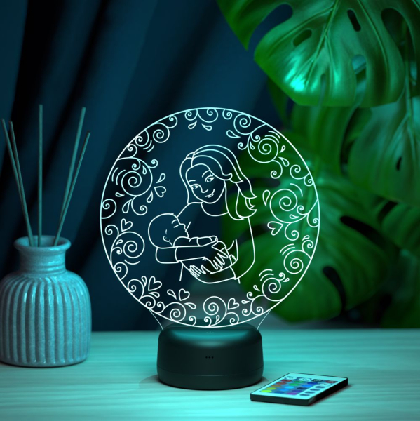 3D светильник  Светильник "Мама и малыш"