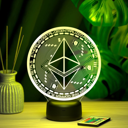 3D светильник  Светильник "Ethereum (Эфириум)"