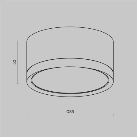 Потолочный светильник Technical C086CL-GX53-SRD-BW