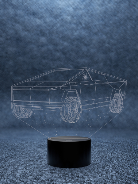 3D светильник  Светильник "Tesla Roadster Илона Маска"